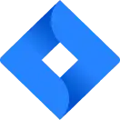 a blue diamond with a black background