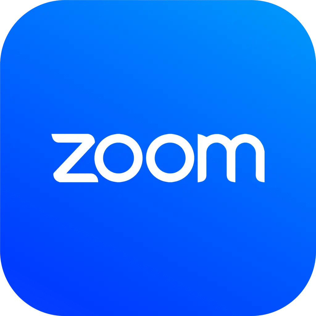 Logos of Zoom, Microsoft Teams, Google, QuickBooks, and Power BI.